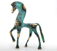 IconsGr Statua Museo Greco Bronzo Antica Replica di Cavallo Dall'Era Geometrica 123