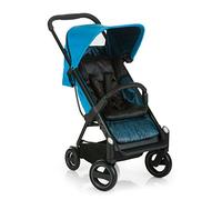 ICOO Acrobat Passeggino Leggero e Compatto Fino a 18 kg, da 0 Mesi con Posizione Nanna, Maniglione Regolabile in Altezza, Riflettori - Blu/Nero