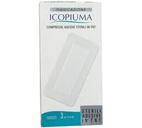 Icopiuma Compresse di Garza Adesiva Sterile In TNT 10x20 cm 3 pezzi