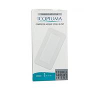 Icopiuma Compresse di Garza Adesiva Sterile In TNT 10x20 cm 3 pezzi