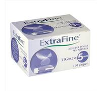 Icopiuma Extra Fine Aghi Per Penna Da Insulina 31 G 0,25 x 5 mm 100 Pezzi