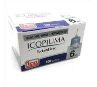 Icopiuma Extra Fine Aghi Per Penna Da Insulina 31 G 0,25 x 6 mm 100 Pezzi