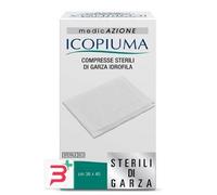 ICOPIUMA GARZA COMPRESSA IDROFILA 36X40CM 12 PEZZI