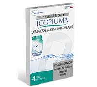 Garza Compressa Icopiuma Medicata Postoperatoria 10x15 Cm 4 Pezzi