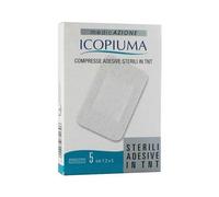 Compressa adesiva tessuto non tessuto 7,5 x 5 cm 5 pezzi