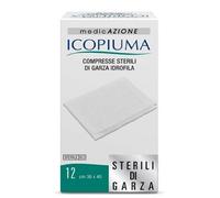 Icopiuma Medicazione compresse sterili di garza 36x40 cm 12 pezzi