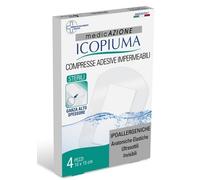 Garza Compressa Icopiuma Medicata Postoperatoria 10x15 Cm 4 Pezzi