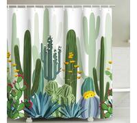 IcosaMro - Tenda da Doccia per Bagno Moderno Cactus 2