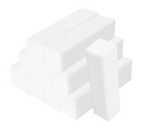 iCovalescent 10 Pezzi Buffer Unghie Blocco, Nail Buffer Quadrato Spugna Buffer Unghie Professionale per Saloni di Bellezza Domestico Unghie in Gel(Bianco)