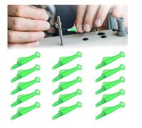 iCovalescent 15 Pezzi Infila Ago, Infila Ago in Plastica, Infila Ago per Macchina da Cucire a Bocca di Pesce, per Macchina da Cucire, Cucire(Verde)