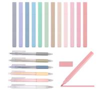 iCovalescent 18 Pcs evidenziatori, Colori Assortiti, Nessun Sanguinamento, Asciugatura Rapida, Facile da Tenere, Pennarelli Pastello Evidenziatori per Diario Planner Scuola