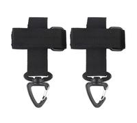 iCovalescent 2 Pezzi Porta Guanto, Porta Guanti Cinturone, Guanti da Lavoro, Portaguanti Cinturone, Clip per Giardini, Cantieri(Nero)