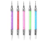 iCovalescent 5 Pezzi Pennelli Unghie Gel, Pennelli in Nail Art Gel Scultura Penna Matita Strumento Per Unghie Art Design Decorazione Kit