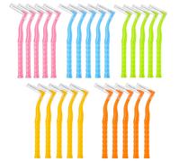 iCovalescent 50 Pezzi Spazzolini Interdentali, Angolati Scovolini Dentali Morbid