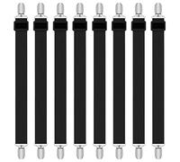 iCovalescent 8 Pezzi Elastici per Lenzuola, Clip Lenzuola Bretelle Regolabili Elastici per Materasso, ASSE da Stiro O Divano ECC(Bianco, 30cm-130cm)