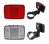 iCovalescent Catarifrangenti per Bicicletta Set di Riflettori per Bicicletta Riflettori per Bici Anteriori e Posteriori per Tutti i Tipi di Bicicletta