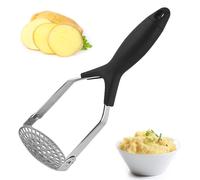 iCovalescent Schiacciapatate in Acciaio Inox, Schiaccia Patate con Manico Lungo, Pieghevole Potato Masher per Purea di Patate, Marmellata, Verdura, Frutta