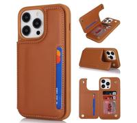 iCoverCase Custodia a portafoglio per iPhone 14 Pro con porta carte, iPhone 14 Pro, custodia a portafoglio per donne e uomini [blocco RFID] custodia protettiva in pelle PU per iPhone 14 Pro da 6,1