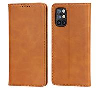 iCoverCase Oneplus 8T - Custodia a portafoglio con supporto per carte di credito, in pelle sintetica di alta qualità, con funzione cavalletto, per OnePlus 8T, 1+8T, colore: Cachi