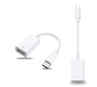 ICOVERI Adattatore USB 3.0 a USB C, adattatore USB-C maschio a USB A Femmina OTG, Thunderbolt 3, adattatore per fotocamera, compatibile con dispositivi di tipo C (confezione da 2)