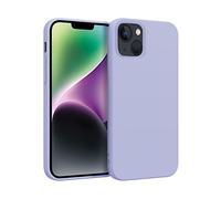 ICOVERI Custodia in silicone per iPhone 14 Plus, colore malva. Cover iPhone antiurto Antiscivolo Microfibra interna. Morbido al tatto.