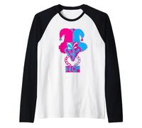 ICP Front Back Carnival of Carnage Two-Tone Clown Music Maglia con Maniche Raglan