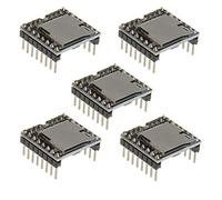 ICQUANZX 5PCS YX5200 DFPlayer Mini Modulo Lettore MP3 Scheda di decodifica vocale MP3 Supporto TF Card U-Disk IO/Porta seriale/AD per Arduino