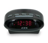 ICR 210 RADIO-SVEGLIA FM NERO DESIGN MODERNO OTTIMO SUONO SINTONIZZATORI FM RADI