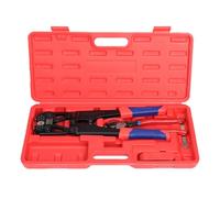 iCrimp Guaina per batteria, set di pinze crimpatrici, pinza per capicorda per robuste scarpe in rame e connettori piatti, pinza crimpatrice a terra da 6 a 50 mm², con tronchese e pinza spelacavi