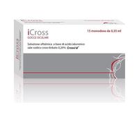 iCross GOCCE OCULARI 15 flaconcini monodose da 0,35ml