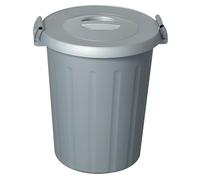 ICS BIDONE CON COPERCHIO OKEY Lt. 50 - Ø cm. 47x52 h col. Grigio