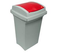 BIDONE IMMONDIZIA 'RECYCLING' Lt. 50 coperchio col. giallo ICS