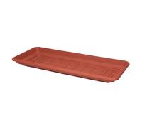 CIS Sottovaso per fioriera Daphne Maxi rettangolare 96x41x7 cm in polipropilene Terracotta