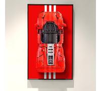 ICUANUTY Pannello da parete per Lego Technic Ferrari Daytona SP3 42143 da corsa, compatibile con Lego Ferrari Car, idea regalo per gli appassionati di supporto da parete per Lego, dimensioni:75 x 45cm