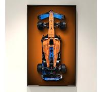ICUANUTY Pannello da parete per Lego Technic McLaren Formula 1 42141, compatibile con Lego McLaren F1, idea regalo per gli appassionati di supporto da parete Lego, dimensioni: 75 x 45 cm