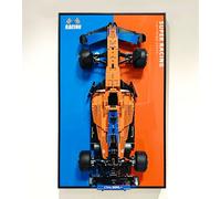 icuanuty Parete di presentazione per Lego Technic Monoposto McLaren Formula 1 42141, Compatibile con Lego McLaren F1, Idea Regalo per Lego auto da parete appassionati, Solo Display Wallboard