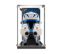 icuanuty Vetrina acrilica per Lego Captain Rex™ Set di caschi 75349, The Clone Wars da collezione per adulti, collezione di modelli 2023, vetrina 20x20x25cm