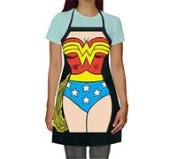 ICUP Fumetti DC Grembiule Wonder Woman, Cotone, Nero, da Adulti
