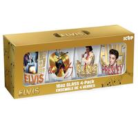 ICUP Elvis Portraits - Set di 4 bicchieri da pinta