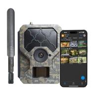icuserver ICU CLOM Cam-S - Fototrappola 4G con SIM, App e SD 16 GB - Sensore di Movimento, Visione Notturna, Obiettivo 62° - Impermeabile per Esterno