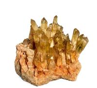 ICXLPMC 1pc 600-700g Yellow quartz crystal cluster restoration stone