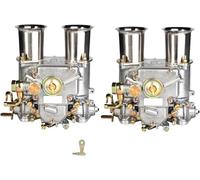 ICXLPMC 45 Carburetor 45DCOE Compatible For Solex 4 Cyl 6 Cyl V8 Engine Assy Twin Choke 45mm X2PCS ICXLPMC