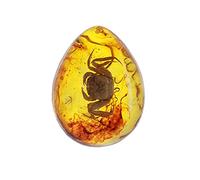 ICXLPMC Ciondolo fai da te 10 stili di insetti naturali in pietra ambrata ornamento originalità scorpioni farfalla ape granchio cristallo decorazione Crystal dingchi Home Collections (colore: granchio