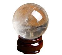 ICXLPMC Clear Quartz Crystal Ball, White Gemstone Sphere,rystal Gaze Fortune Telling for Divination Home & Party Decor,100mm/3.9in