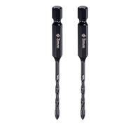 ICXLPMC Concrete Masonry Drill Bit High Speed Steel 1/4" Shank 3mm Dia. for Glass 2 Pcs ICXLPMC