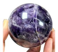 ICXLPMC Crystal Ball Amethyst Gemstone Sphere, Stone Round Collection for Home Decoration,11cm/4.3in