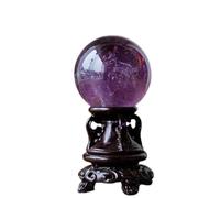 ICXLPMC Crystal Rough Quartz Rainbow Amethyst Sphere Ball Stone Home Office Aquarium Decoration Accessories Gemstone Crystals, ball-45mm