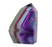 ICXLPMC Crystal Stone Purple Green Blue Rainbow Fluorite Quartz Obelisk Polished Wand Crafts Ornaments Balancing Home Décor,80-90mm