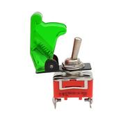 ICXLPMC E-TEN1021 2-Pin 2 Terminal ON-off 250V 15A AC Auto Toggle Switch 2 Position Copper Switches Orange(Green)