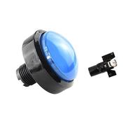 ICXLPMC Emergency Stop Switch 1pcs 60mm Game Accessories Button 60mm Convex Big Circle with Light Button Pattle Game Machine Big Circle Button Switch Reset(Bule)